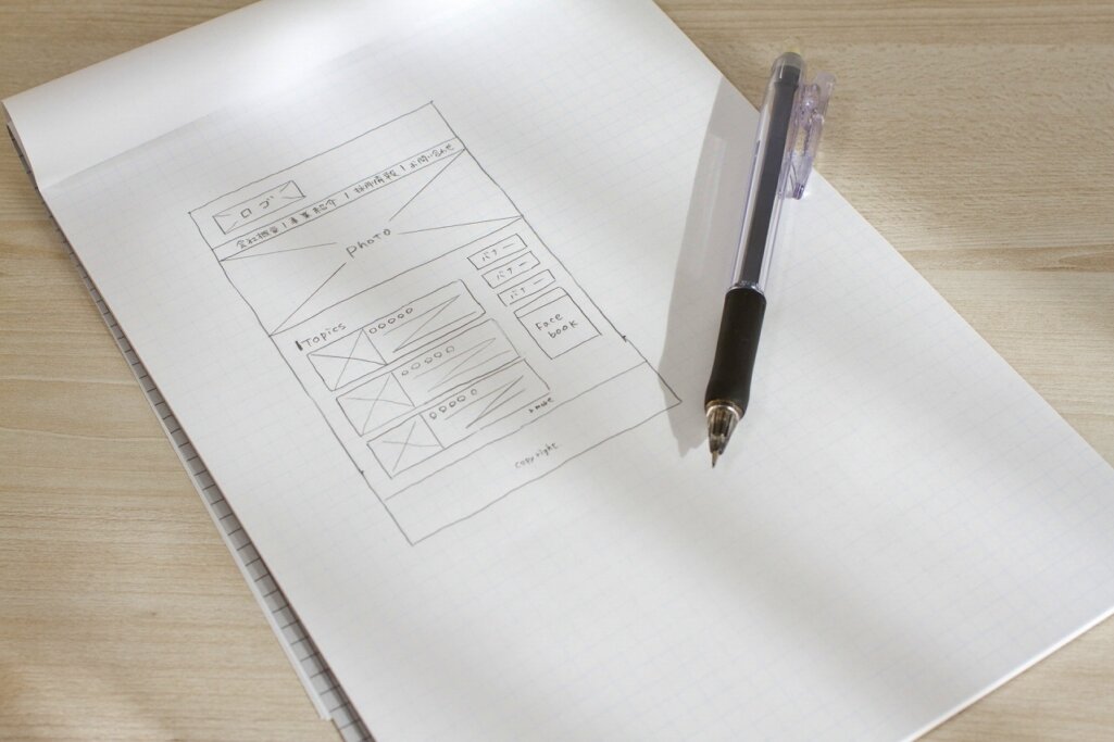 各ページのワイヤーフレームを設計する