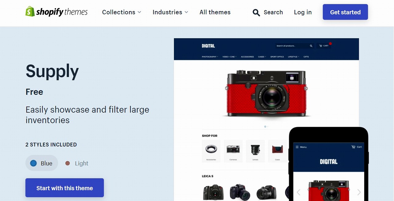 おすすめのShopifyテーマ7:Supply