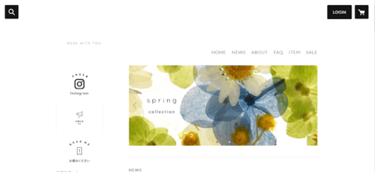 ROSE WITH TOO < ローズ・ウィズ・トゥー>