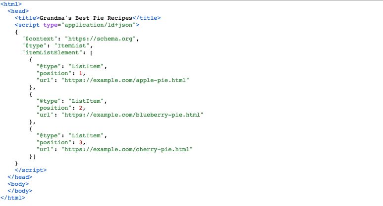 レシピ 構造化マークアップ例