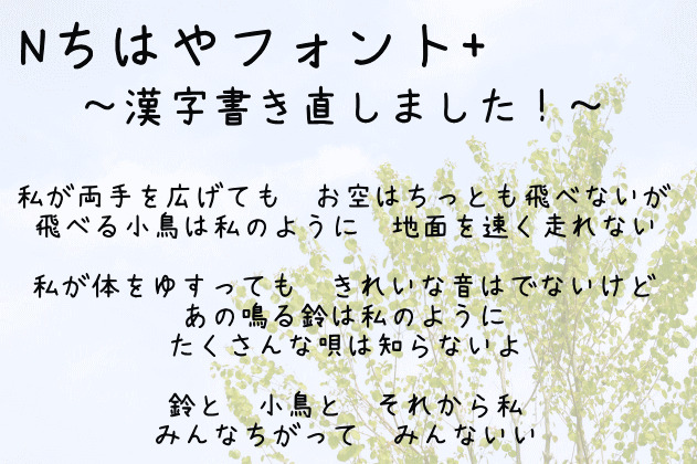 ちはやフォント+