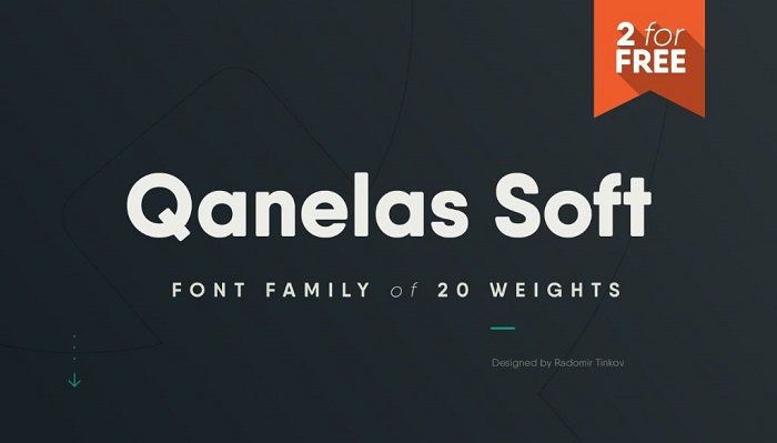 Qanelas Soft Typeface