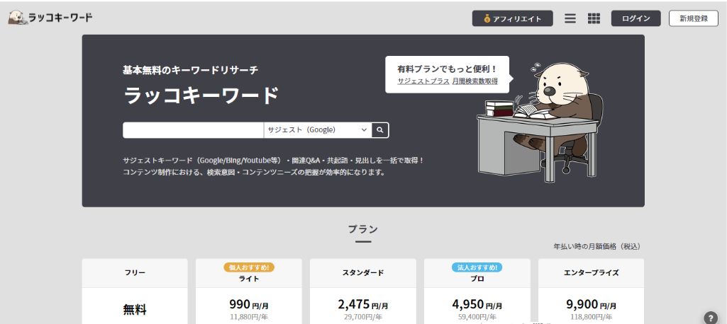 4,ラッコキーワード