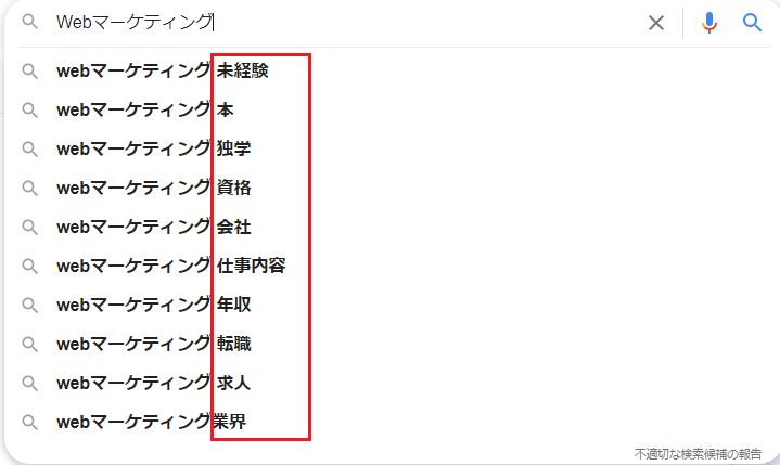 共起語とサジェストキーワードとの違い
