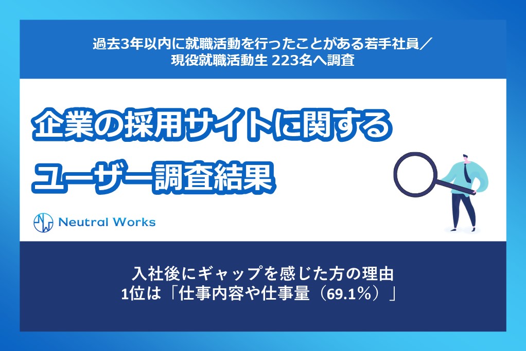企業の採用サイトに関するユーザー調査